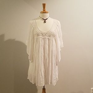 White flowy shirt